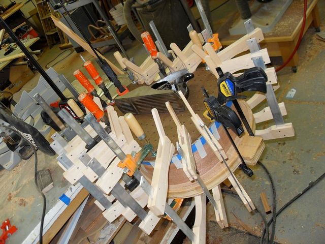 Top glue up