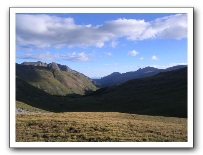 View on the way up